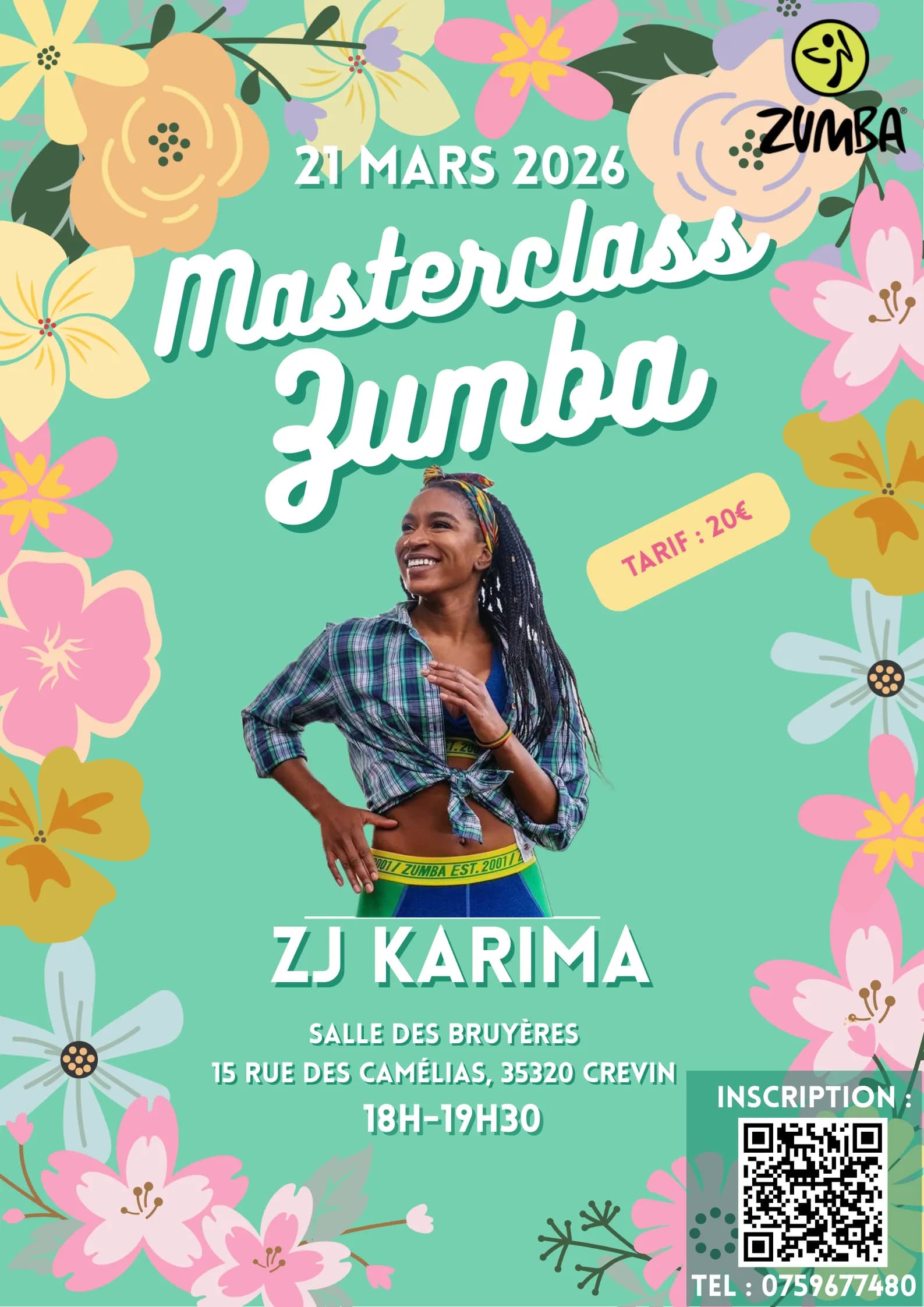 Affiche de l'événement Masterclass Zumba avec Karima #2